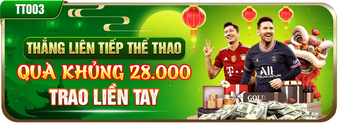 Banner quảng cáo các chương trình khuyến mãi và tiền thưởng nổ hũ tại BK8Plus